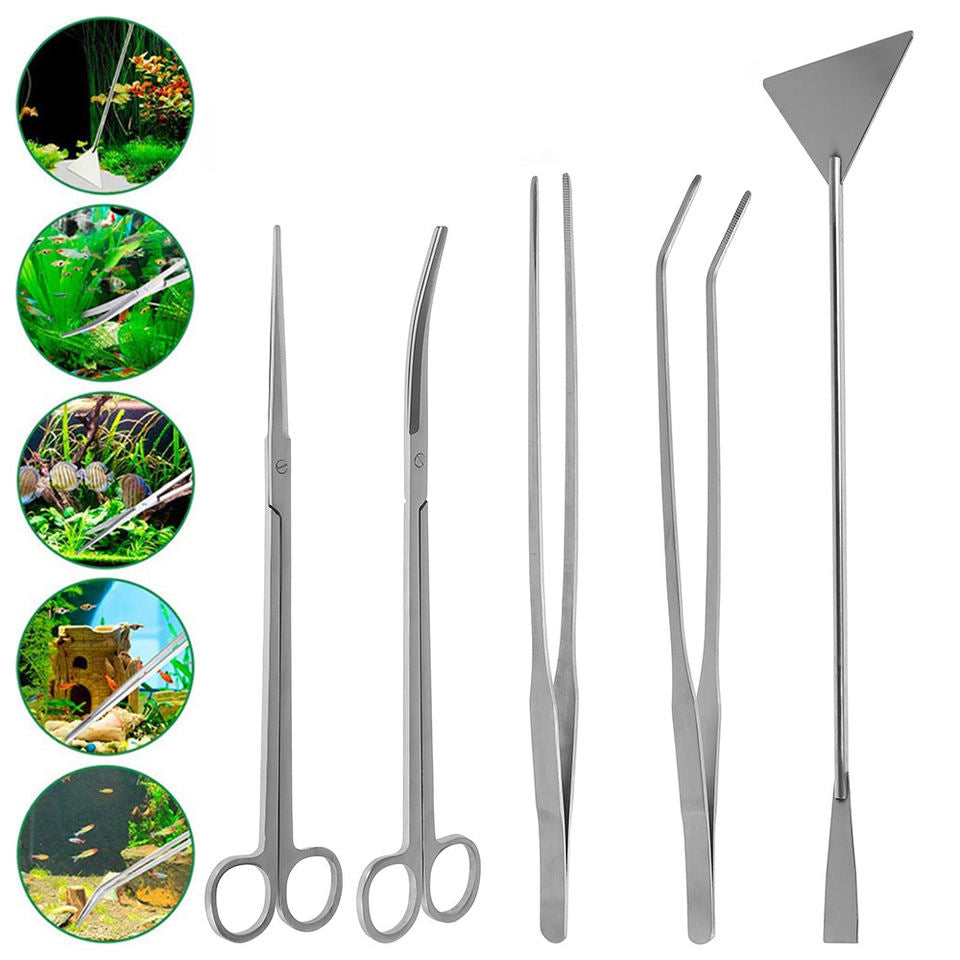 Stainless Steel Aquatic Plant Trimming Tool 5 PCS