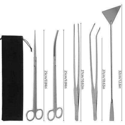 Stainless Steel Aquatic Plant Trimming Tool 5 PCS