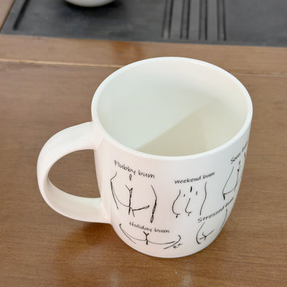 Ceramic mugs with customized logo--Bum design