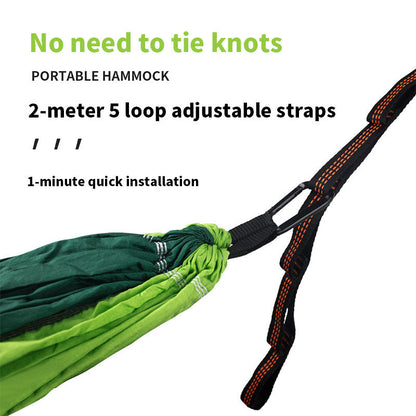 Outdoor High-Load-Bearing Nylon Hammock