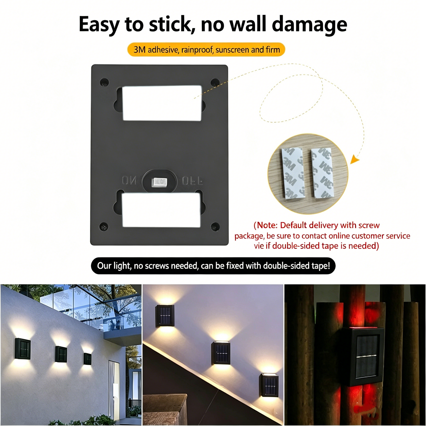 Outdoor courtyard atmosphere light 2pcs packed
