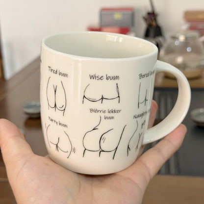 Ceramic mugs with customized logo--Bum design