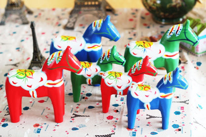 Nordic Swedish Dala Painted Horse