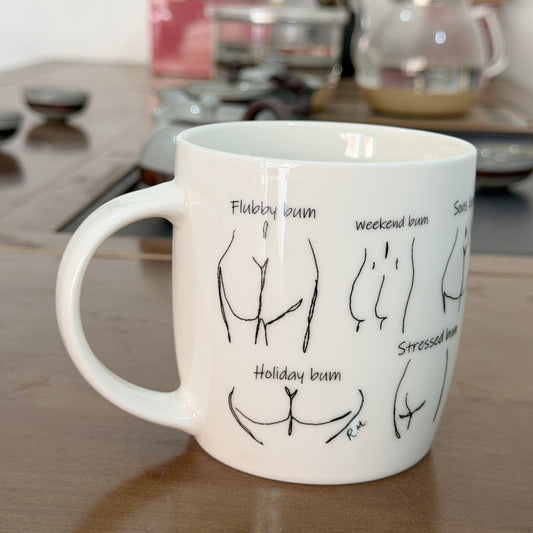 Ceramic mugs with customized logo--Bum design