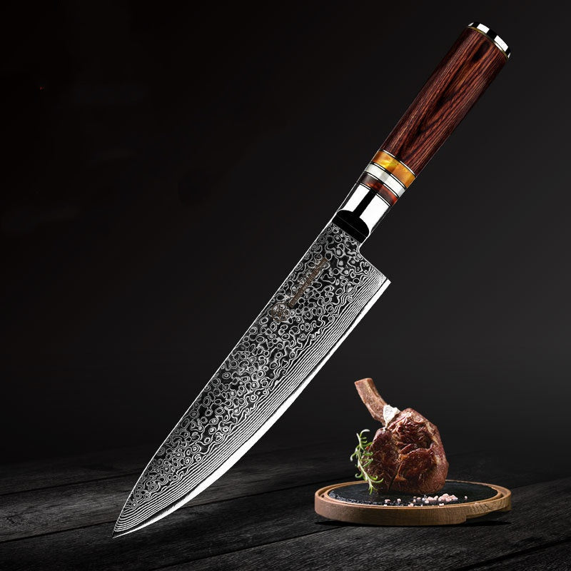 Damascus Steel Chef's Knife Set 6pcs