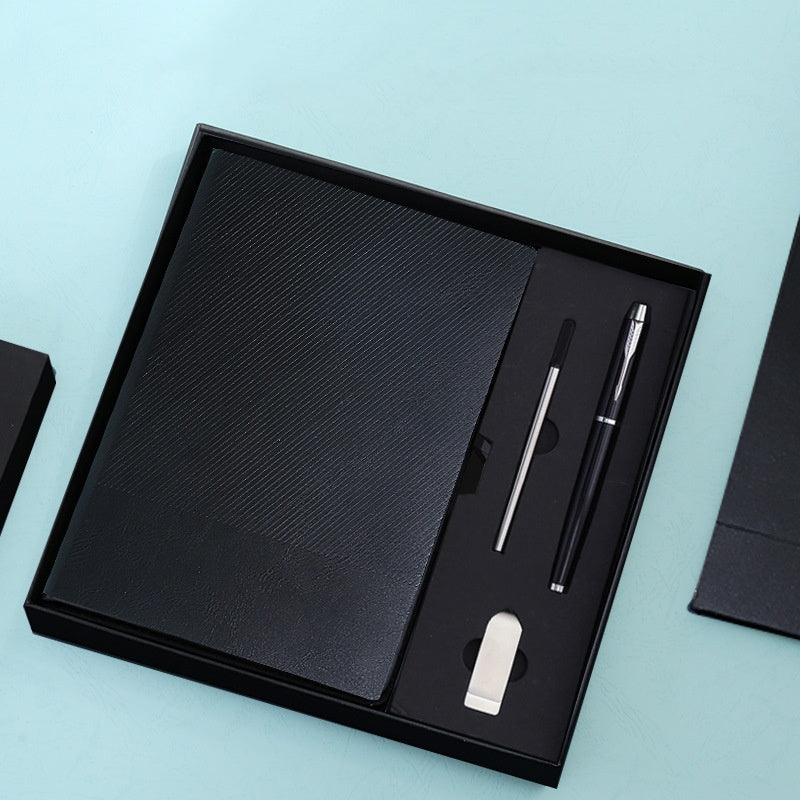 Customized Logo Notebook Gift Box Set ( Pen + Notebook + USB )