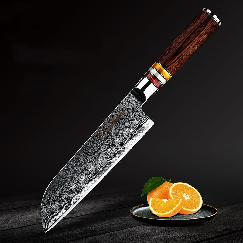 Damascus Steel Chef's Knife Set 6pcs
