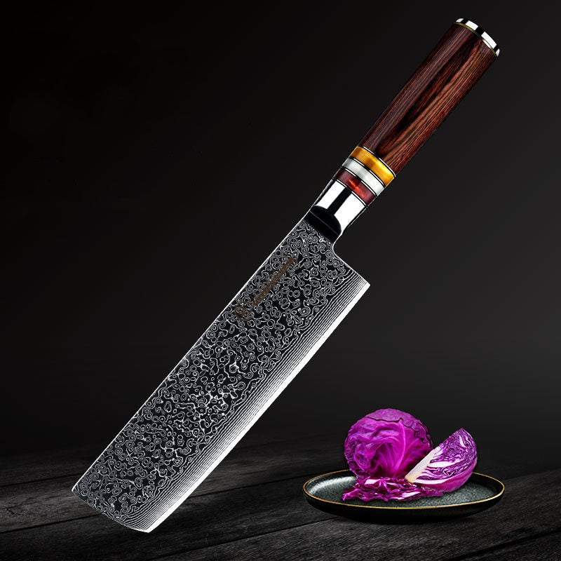 Damascus Steel Chef's Knife Set 6pcs