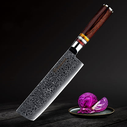 Damascus Steel Chef's Knife Set 6pcs