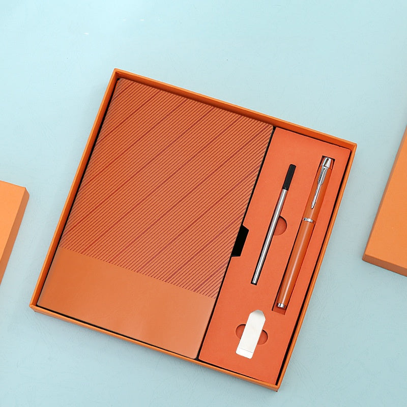 Customized Logo Notebook Gift Box Set ( Pen + Notebook + USB )