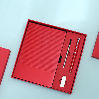 Customized Logo Notebook Gift Box Set ( Pen + Notebook + USB )