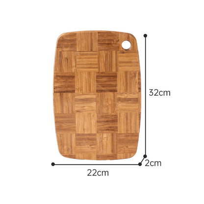 Household Chessboard-Patterned Bamboo Cutting Board
