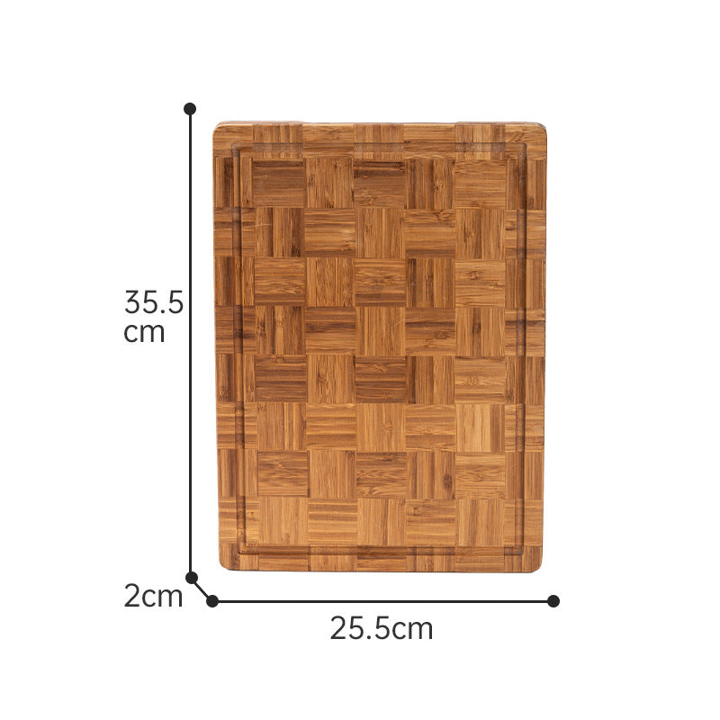 Household Chessboard-Patterned Bamboo Cutting Board