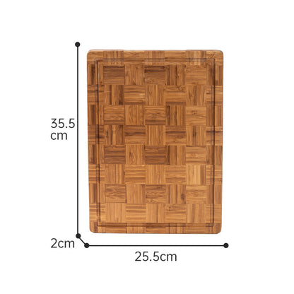 Household Chessboard-Patterned Bamboo Cutting Board