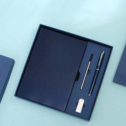 Customized Logo Notebook Gift Box Set ( Pen + Notebook + USB )
