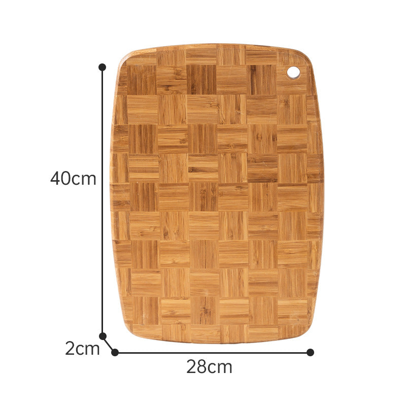 Household Chessboard-Patterned Bamboo Cutting Board