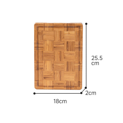 Household Chessboard-Patterned Bamboo Cutting Board