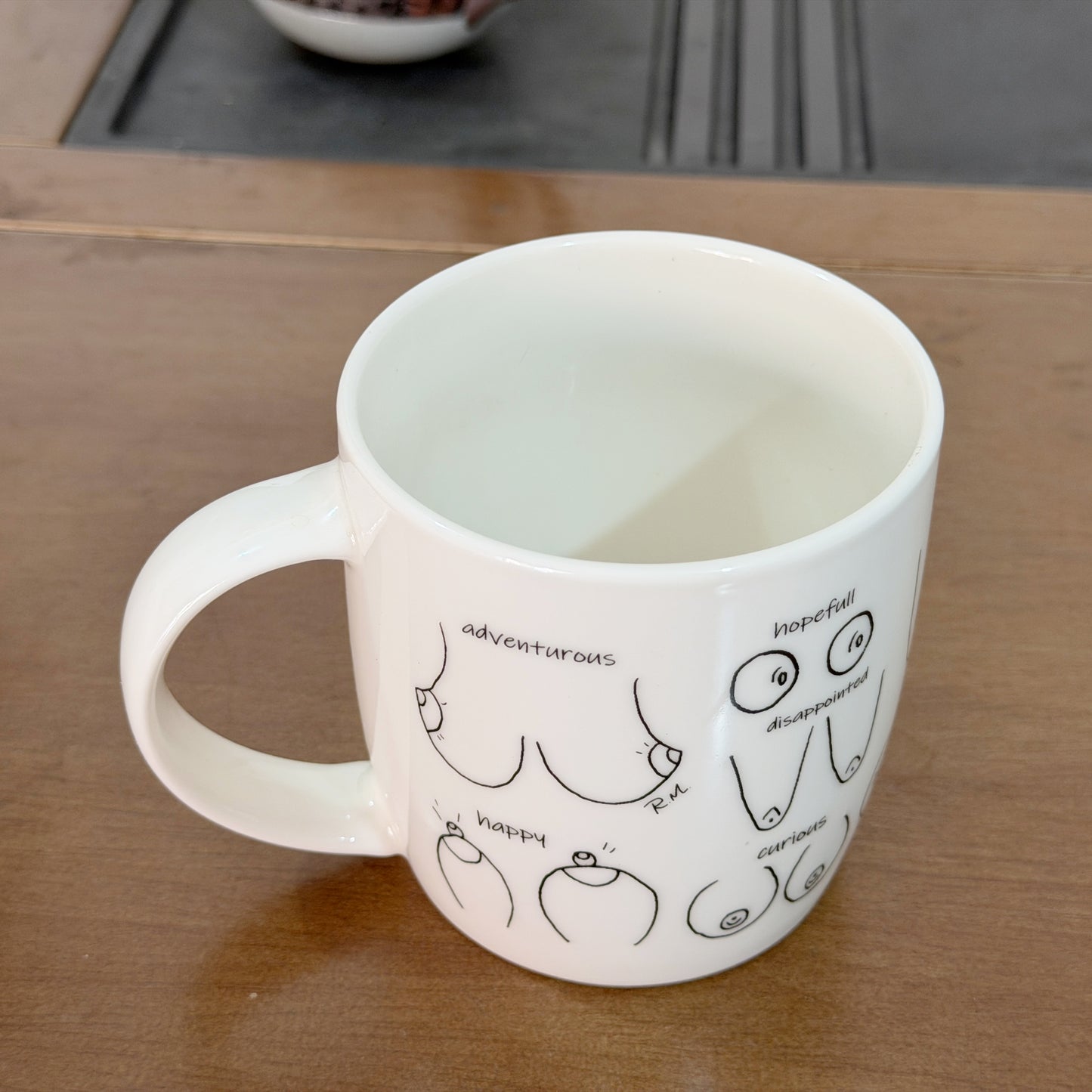 Ceramic mugs with customized logo--Boobie design